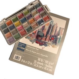 ⭐️4/$20 Metallic watercolor set with pad NWOT